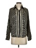 MNG 100% Polyester Stripes Black Long Sleeve Blouse Size 0 - photo 1