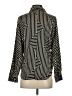 MNG 100% Polyester Stripes Black Long Sleeve Blouse Size 0 - photo 2
