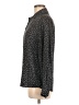 Gotcha Covered 100% Rayon Floral Black Long Sleeve Blouse Size 6 - photo 5