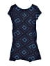 Mudd 100% Rayon Argyle Blue Dress Size 14 - photo 2