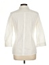 The Limited Ivory 3/4 Sleeve Button-Down Shirt Size L - photo 2