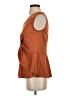 Du Jour 100% Polyester Brown Sleeveless Blouse Size XXS - photo 5