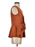 Du Jour 100% Polyester Brown Sleeveless Blouse Size XXS - photo 4