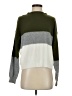 Shein Color Block Green Turtleneck Sweater Size S - photo 1