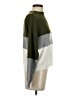 Shein Color Block Green Turtleneck Sweater Size S - photo 4