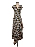 Du Jour Stripes Brown Casual Dress Size XXS - photo 1