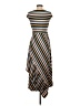 Du Jour Stripes Brown Casual Dress Size XXS - photo 2