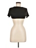 Shein Black Short Sleeve Top Size 6 - photo 1
