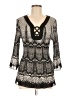 Nicola 100% Polyester Black 3/4 Sleeve Blouse Size M - photo 1