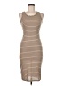 mYTH Stripes Tan Casual Dress Size M - photo 1