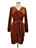 Assorted Brands Brown Orange Cocktail Dress Size M - photo 1
