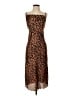 Bebe 100% Polyester Animal Print Brown Cocktail Dress Size S - photo 1