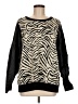Search for Sanity Animal Print Black Pullover Sweater Size M - photo 1