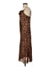Bebe 100% Polyester Animal Print Brown Cocktail Dress Size S - photo 5