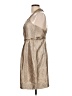 Laundry by Shelli Segal Metallic Tan Cocktail Dress Size 10 - photo 5