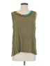 Assorted Brands 100% Rayon Green Sleeveless Blouse Size M - photo 1