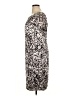 St. John Graphic Silver Cocktail Dress Size 14 - photo 5