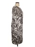 St. John Graphic Silver Cocktail Dress Size 14 - photo 4