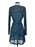 MNG 100% Polyester Animal Print Blue Cocktail Dress Size 2 - photo 2