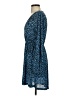 MNG 100% Polyester Animal Print Blue Cocktail Dress Size 2 - photo 5