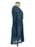 MNG 100% Polyester Animal Print Blue Cocktail Dress Size 2 - photo 4