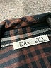 Dex 100% Rayon Plaid Black 3/4 Sleeve Blouse Size M - photo 7