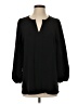 First Love 100% Polyester Black Long Sleeve Blouse Size S - photo 1