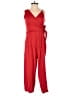 Greylin Solid Red Jumpsuit Size M - photo 1