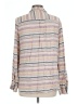 Tommy Hilfiger 100% Rayon Stripes Tan Long Sleeve Blouse Size L - photo 2