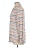 Tommy Hilfiger 100% Rayon Stripes Tan Long Sleeve Blouse Size L - photo 5