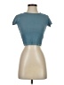 Guess Teal Blue Short Sleeve Turtleneck Size XS - photo 1