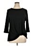 One World Black 3/4 Sleeve Top Size XL - photo 1