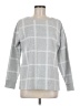 Liz Claiborne Checkered-gingham Gray Pullover Sweater Size M - photo 1