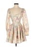 Bardot Floral Ivory Tan Cocktail Dress Size 2 - photo 1