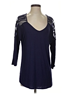 Red By Bke 3/4 Sleeve Top