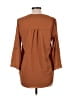Accent 100% Polyester Brown 3/4 Sleeve Blouse Size L - photo 2