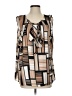 Tommy Hilfiger 100% Polyester Brown Sleeveless Blouse Size P (petite) - photo 1
