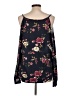 rue21 Floral Black Pullover Sweater Size L - photo 2