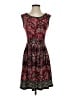 Max Studio Paisley Burgundy Casual Dress Size XS - photo 1