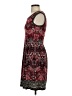 Max Studio Paisley Burgundy Casual Dress Size XS - photo 5