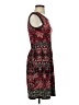 Max Studio Paisley Burgundy Casual Dress Size XS - photo 4