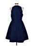 Halston Heritage 100% Polyester Solid Blue Cocktail Dress Size 12 - photo 2