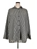 Unbranded 100% Polyester Stripes Silver Long Sleeve Blouse Size 5X - photo 1
