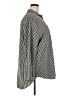 Unbranded 100% Polyester Stripes Silver Long Sleeve Blouse Size 5X - photo 4