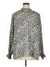 Primark 100% Polyester Animal Print Silver Long Sleeve Blouse Size 16 - photo 1