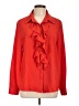 Shein 100% Polyester Red Long Sleeve Blouse Size L - photo 1