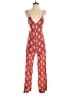 Zara 100% Cotton Hearts Red Jumpsuit Size XS - photo 1