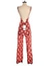 Zara 100% Cotton Hearts Red Jumpsuit Size XS - photo 2