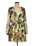 Haute Hippie 100% Polyester Floral Tan Cocktail Dress Size M - photo 1