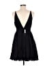 Free People 100% Polyester Solid Black Cocktail Dress Size 6 - photo 2
